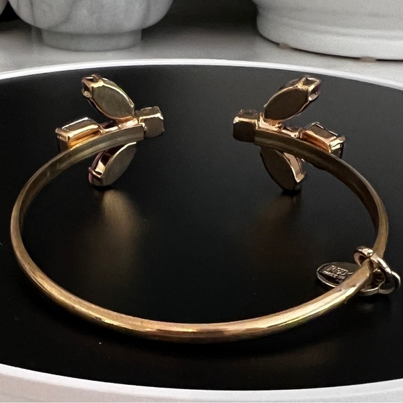 NWT REDValentino Fashion Jewelry Gold Open Cuff Bracelet w/Multi-Jewel Design - Picture 8 of 14